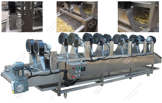 Air Frozen French Fries Dryer Potato Chips Drying Machine 