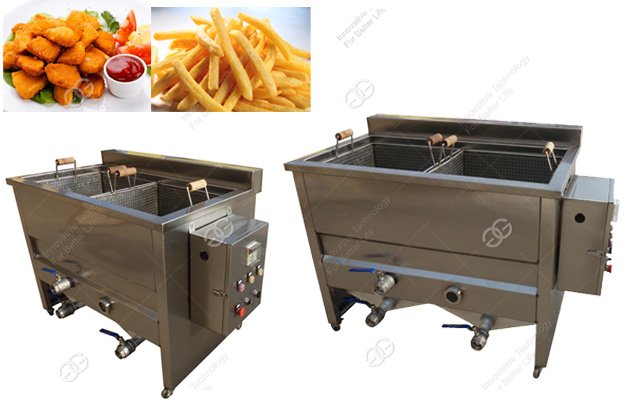 Double Baskets French Fries Fryer Machine