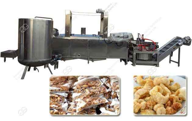 Continuous Fried Pork Skin Frying Machine Line China