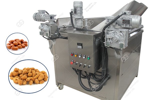 Automatic Peanut Frying Machine with Gas Heating