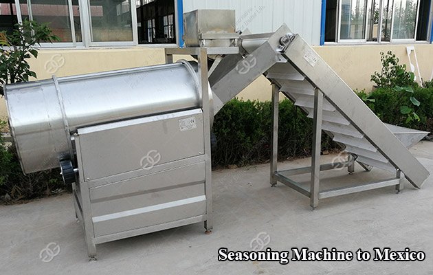 Snack Seasoning Coating Machine Sold To Mexico