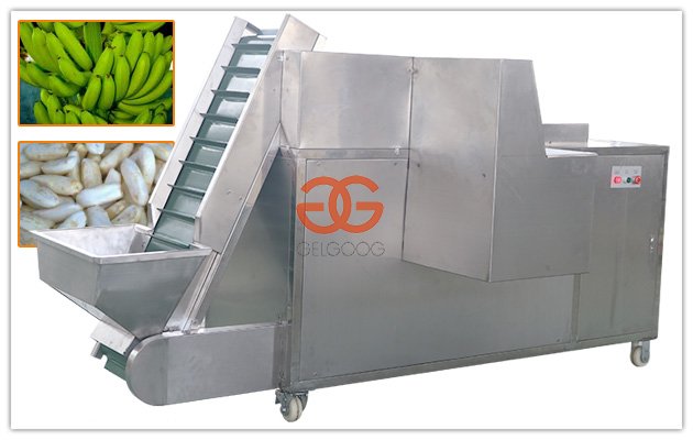 Automatic Raw Banana Peeler Machine 340 pcs/min With Conveyor