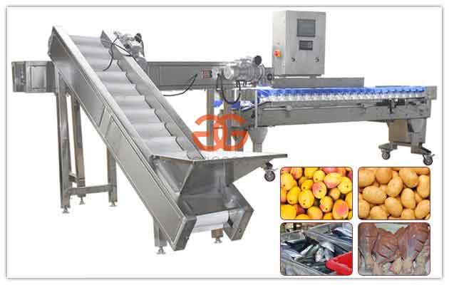 Automatic Mango Weight Sorting Machine|Chicken Wings Weight Dividing Machine