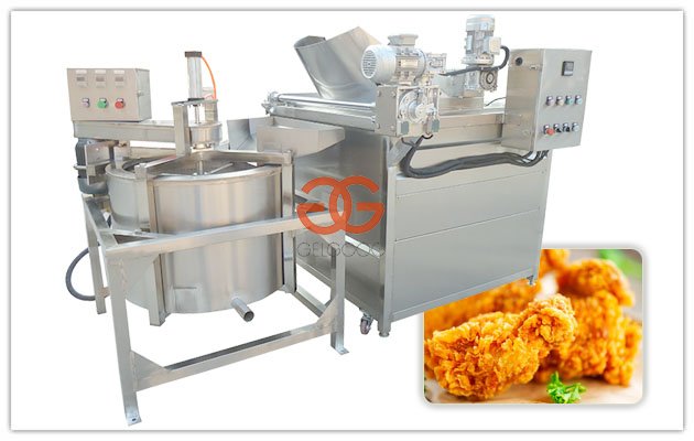 Stainless Steel Automatic Deep Fryer Machine with Deoiling