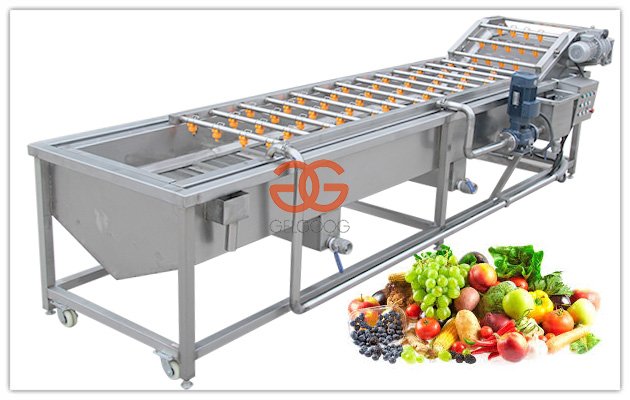 500kg h Bubble Fruit and Vegetable Washing Machine Commercial for Sale