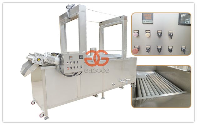 Gas Continuous Snack Chin Chin Frying Machine in China