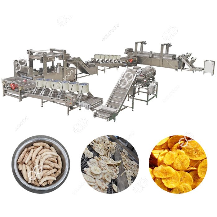 Fully Automatic Banana Chips Manufacturing Process for 500 kg/h