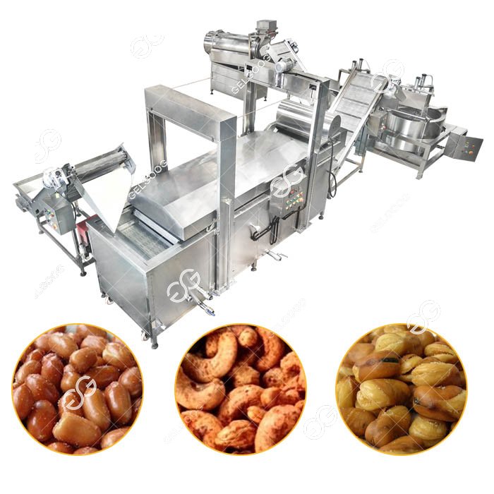 Automatic Groundnut Frying Machine for Peanuts