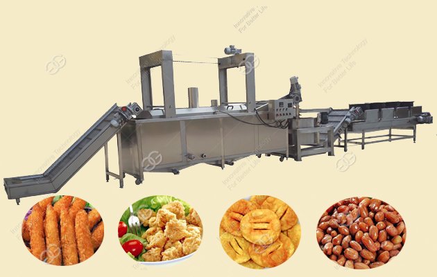 Fried Peanut Frying Processing Line