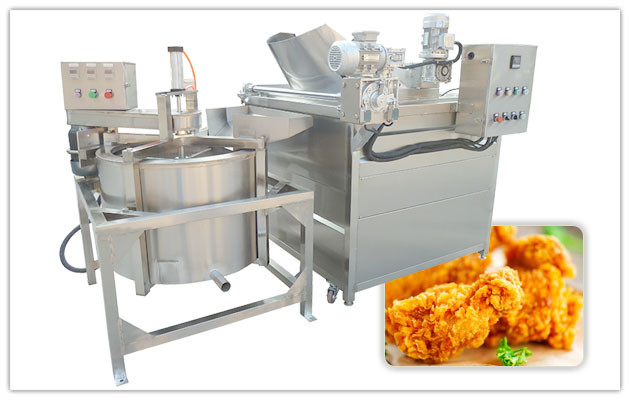 Automatic Fryer Machine with Deoiling Machine