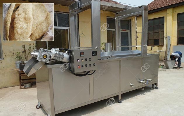 Continuous Pork Rinds Fryer Machine Canada