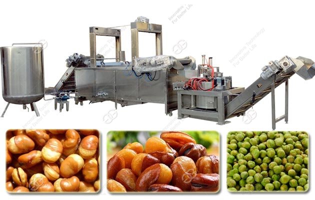 Continuous Peanut Frying Machine Line