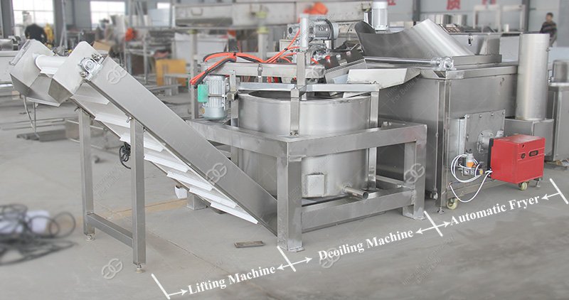 Automatic Peanut Frying Machine Stainless Steel