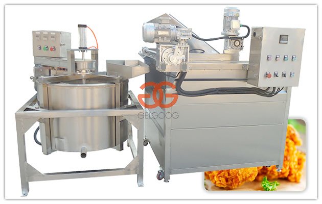 Automatic Deep Fryer Machine with Deoiling Machine