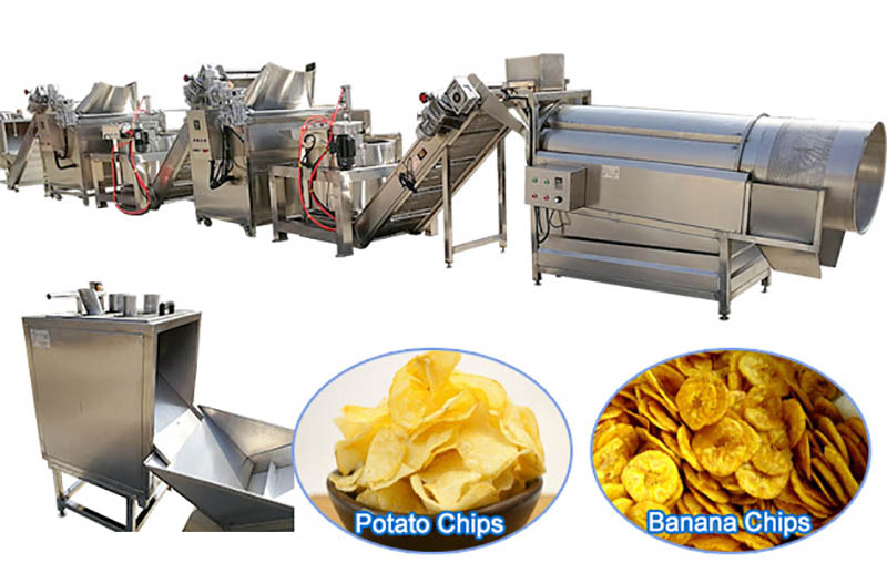 Crispy Potato Chips Making Production Line