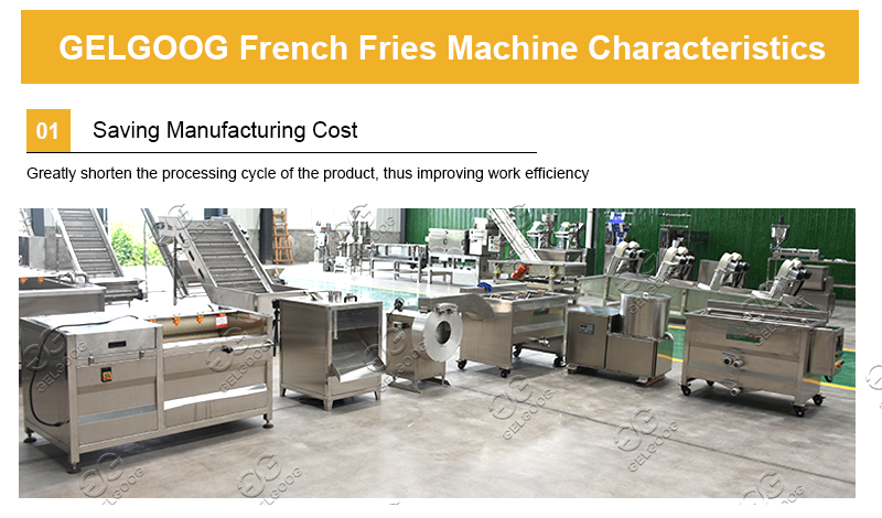 Semi Automatic French Fries Production Line