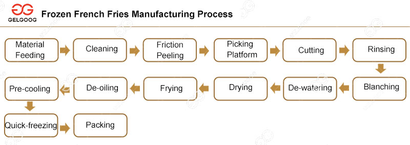 Gelgoog Frozen French Fries Manufacturing Process