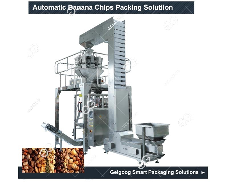 Automatic Banana Chips Packing Machine with 10 Scales