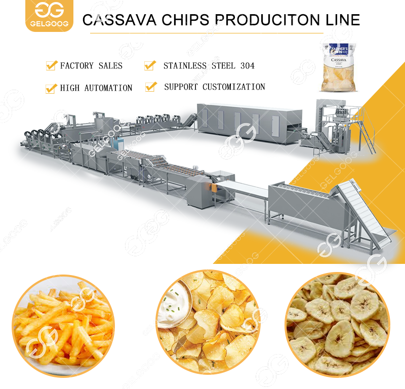 Automatic Frozen French Fries Production Line