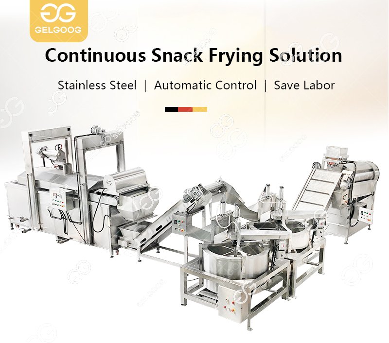 Automatic Groundnut Frying Machine for Peanuts