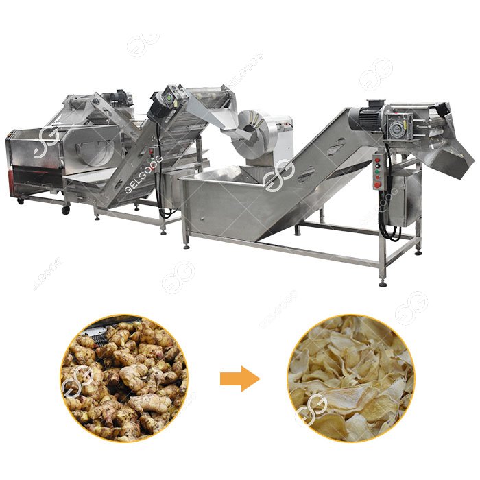 Dried Ginger Chips Processing Machine