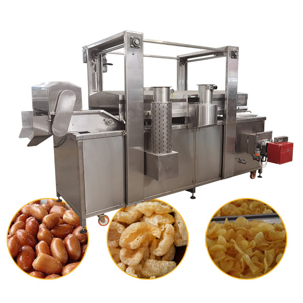 Auto Pork Skin Frying Machine with Conveyor