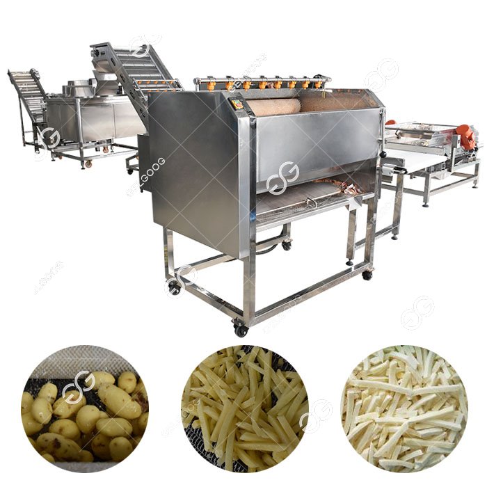 Automatic Frozen Potato French Fries Machine 500 kg/h For Business