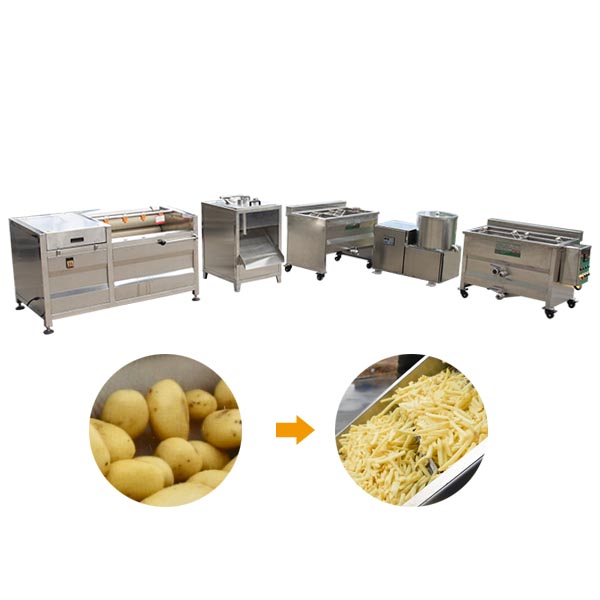 Automatic Frozen French Fries Production Line,French Fries Making Machine